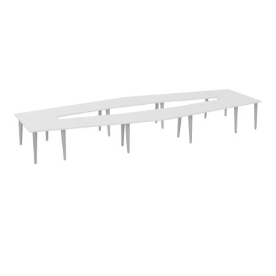 TABLE EN LOSANGE 16P L577XP217/142,5 EP30 4 PLT DRT L140+2 PLT TRAPEZE INT+2 PLT TRAPEZE