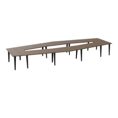TABLE EN LOSANGE 16P L577XP217/142,5 EP30 4 PLT DRT L140+2 PLT TRAPEZE INT+2 PLT TRAPEZE