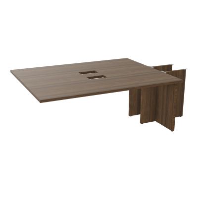 KIT EXTENSION POUR TABLES OVALES 6P L180XP140 CM (2X70) DÉC TRAPPE X2+GOULOTTE DBLE 2 PIE
