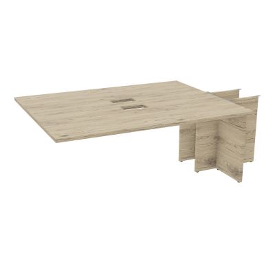 KIT EXTENSION POUR TABLES OVALES 6P L180XP140 CM (2X70) DÉC TRAPPE X2+GOULOTTE DBLE 2 PIE