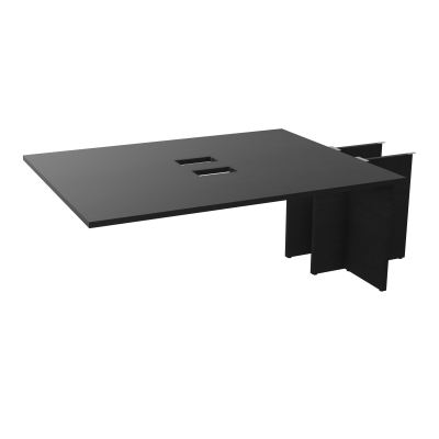 KIT EXTENSION POUR TABLES OVALES 6P L180XP140 CM (2X70) DÉC TRAPPE X2+GOULOTTE DBLE 2 PIE