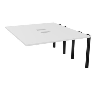 KIT EXTENSION POUR TABLES ELLIPTIQUES 4P L140XP170 CM (2X85) DÉC TRAPPE X2+GOULOTTE DBLE