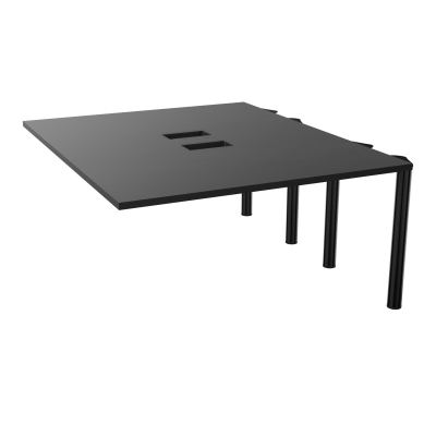 KIT EXTENSION POUR TABLES ELLIPTIQUES 4P L140XP170 CM (2X85) DÉC TRAPPE X2+GOULOTTE DBLE