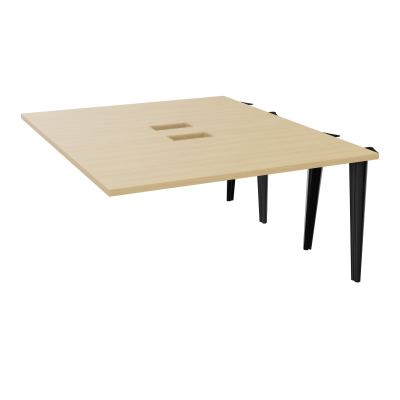 KIT EXTENSION POUR TABLES ELLIPTIQUES 4P L140XP170 CM (2X85) DÉC TRAPPE X2+GOULOTTE DBLE