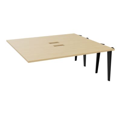 KIT EXTENSION POUR TABLES ELLIPTIQUES 6P L180XP170 CM (2X85) DÉC TRAPPE X2+GOULOTTE DBLE