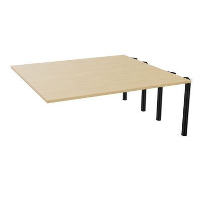 KIT EXTENSION POUR TABLES ELLIPTIQUES 6P L180XP170 CM (2X85) PP OBTX4 4 PIEDS MÉTAL Ø70 R