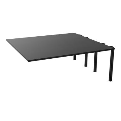 KIT EXTENSION POUR TABLES ELLIPTIQUES 6P L180XP170 CM (2X85) PP OBTX4 4 PIEDS MÉTAL Ø70 R