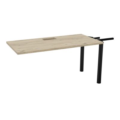 EXTENSION 2P L140XP70 CM POUR TABLES U, V, LOSANGE ET RONDE DÉC TRAPPE X1+GOULOTTE SIMPLE