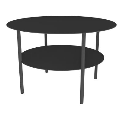 ZELIE T BASSE RONDE D67 H43 CM SUR 4 PIEDS FX METAL STRUCTURE GRIS ANTHRACITE RAL7016 SC