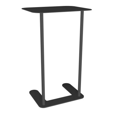 ZELIE T ECRITOIRE S/PIED SOCLE H.63 L40 P32 CM METAL STRUCTURE GRIS ANTHRACITE RAL7016 SC