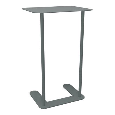ZELIE T ECRITOIRE S/PIED SOCLE H.63 L40 P32 CM METAL STRUCTURE GRIS SOURIS RAL900 SU