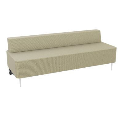 ZELIE CHAUFF.3PL.L180 H64,7-2PIEDS+2ROUL.AVEC DOSSIER TZ TZ SO