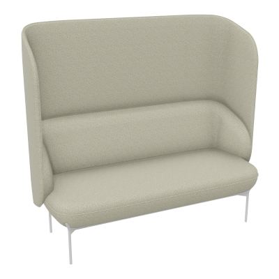 CANAPÉ SILENCE MARGOT 2 PLACES L. 155,4 X H. 144 X P. 66 CM - ASSISE TISSU STEP BEIGE  -