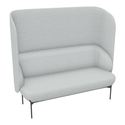 CANAPÉ SILENCE MARGOT 2 PLACES L. 155,4 X H. 144 X P. 66 CM - ASSISE TISSU CHILI GRIS CLA