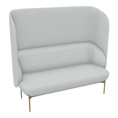 CANAPÉ SILENCE MARGOT 2 PLACES L. 155,4 X H. 144 X P. 66 CM - ASSISE TISSU CHILI GRIS CLA