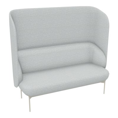 CANAPÉ SILENCE MARGOT 2 PLACES L. 155,4 X H. 144 X P. 66 CM - ASSISE TISSU CHILI GRIS CLA