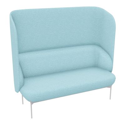CANAPÉ SILENCE MARGOT 2 PLACES L. 155,4 X H. 144 X P. 66 CM - ASSISE TISSU CHILI BLEU GIV
