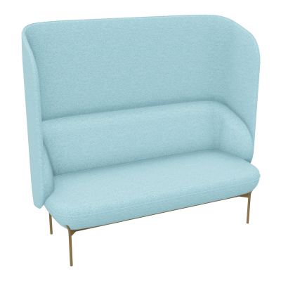 CANAPÉ SILENCE MARGOT 2 PLACES L. 155,4 X H. 144 X P. 66 CM - ASSISE TISSU CHILI BLEU GIV