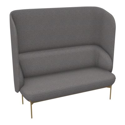 CANAPÉ SILENCE MARGOT 2 PLACES L. 155,4 X H. 144 X P. 66 CM - ASSISE TISSU CHILI CHOCOLAT