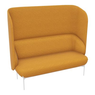CANAPÉ SILENCE MARGOT 2 PLACES L. 155,4 X H. 144 X P. 66 CM - ASSISE TISSU CHILI CURCUMA