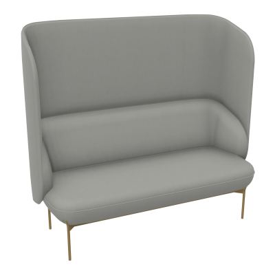 CANAPÉ SILENCE MARGOT 2 PLACES L. 155,4 X H. 144 X P. 66 CM - ASSISE TISSU SECRET GRIS PE