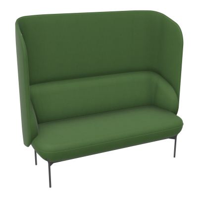 CANAPÉ SILENCE MARGOT 2 PLACES L. 155,4 X H. 144 X P. 66 CM - ASSISE TISSU SECRET VERT OL