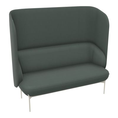 CANAPÉ SILENCE MARGOT 2 PLACES L. 155,4 X H. 144 X P. 66 CM - ASSISE TISSU SECRET VERT DE