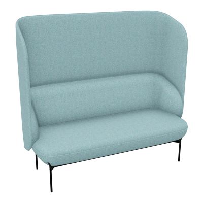 CANAPÉ SILENCE MARGOT 2 PLACES L. 155,4 X H. 144 X P. 66 CM - ASSISE TISSU FENICE BLEU CL