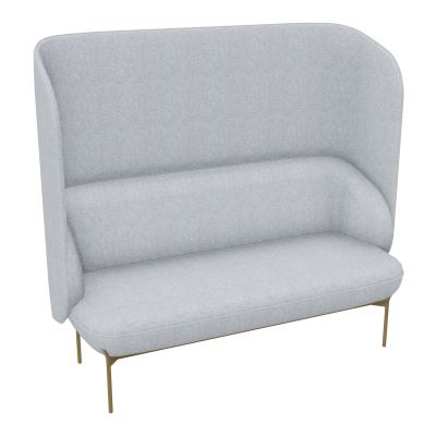 CANAPÉ SILENCE MARGOT 2 PLACES L. 155,4 X H. 144 X P. 66 CM - ASSISE TISSU FENICE GRIS CL