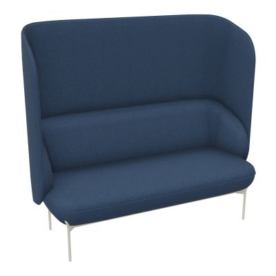 CANAPÉ SILENCE MARGOT 2 PLACES L. 155,4 X H. 144 X P. 66 CM - ASSISE TISSU FENICE BLEU FO