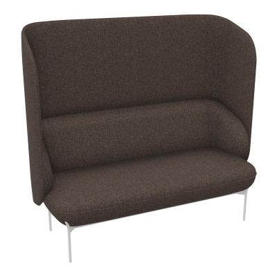 CANAPÉ SILENCE MARGOT 2 PLACES L. 155,4 X H. 144 X P. 66 CM - ASSISE TISSU FENICE CHOCOLA
