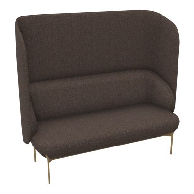 CANAPÉ SILENCE MARGOT 2 PLACES L. 155,4 X H. 144 X P. 66 CM - ASSISE TISSU FENICE CHOCOLA
