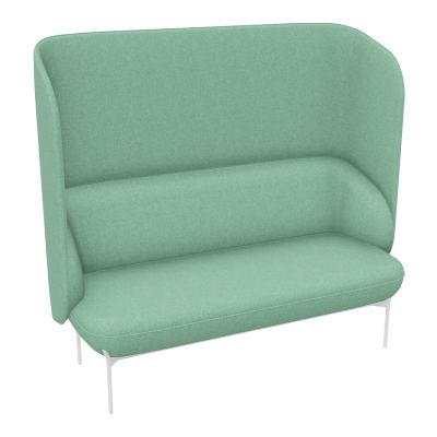 CANAPÉ SILENCE MARGOT 2 PLACES L. 155,4 X H. 144 X P. 66 CM - ASSISE TISSU FENICE CELADON