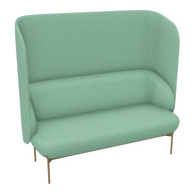 CANAPÉ SILENCE MARGOT 2 PLACES L. 155,4 X H. 144 X P. 66 CM - ASSISE TISSU FENICE CELADON