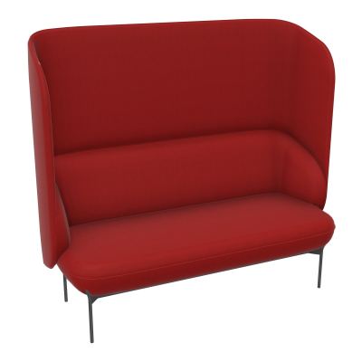 CANAPÉ SILENCE MARGOT 2 PLACES L. 155,4 X H. 144 X P. 66 CM - ASSISE TISSU STEP TOMETTE -