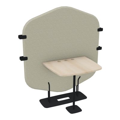 MARGOT ESPACE 2 PERS. L122,7XH144,8XP75CM - CLOISON A2 - PIET. ZP - PLAT. EP19MM RZ