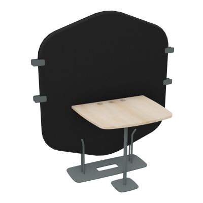 MARGOT ESPACE 2 PERS. L122,7XH144,8XP75CM - CLOISON A6 - PIET. SU - PLAT. EP19MM RZ