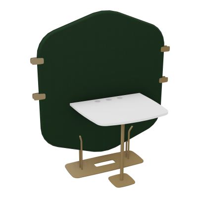 MARGOT ESPACE 2 PERS. L122,7XH144,8XP75CM - CLOISON A9 - PIET. Z3 - PLAT. EP19MM MG