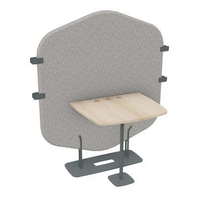 MARGOT ESPACE 2 PERS. L122,7XH144,8XP75CM - CLOISON B5 - PIET. SU - PLAT. EP19MM RZ