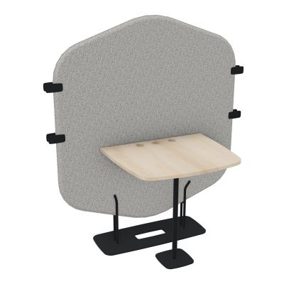 MARGOT ESPACE 2 PERS. L122,7XH144,8XP75CM - CLOISON B5 - PIET. ZP - PLAT. EP19MM RZ