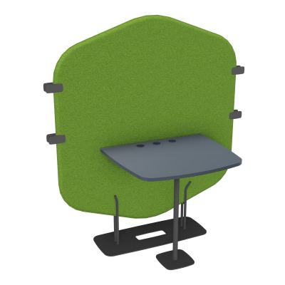 MARGOT CLOISON + TABLE - L122,7XH144,8XP75 CM BK SC R6