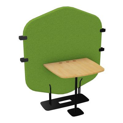 MARGOT CLOISON + TABLE - L122,7XH144,8XP75 CM BK SG R5