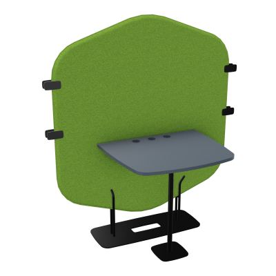 MARGOT CLOISON + TABLE - L122,7XH144,8XP75 CM BK SG R6