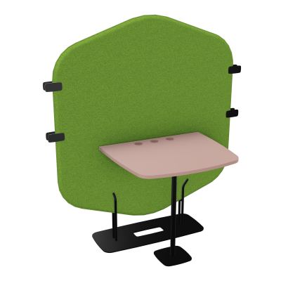 MARGOT CLOISON + TABLE - L122,7XH144,8XP75 CM BK SG R8