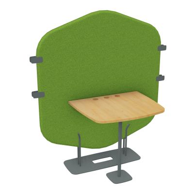 MARGOT CLOISON + TABLE - L122,7XH144,8XP75 CM BK SU R5