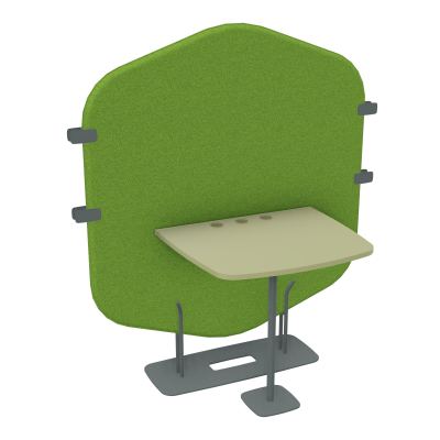 MARGOT CLOISON + TABLE - L122,7XH144,8XP75 CM BK SU R7
