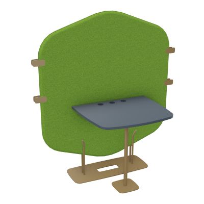 MARGOT CLOISON + TABLE - L122,7XH144,8XP75 CM BK Z3 R6