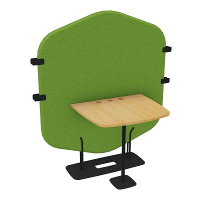 MARGOT CLOISON + TABLE - L122,7XH144,8XP75 CM BK ZP R5