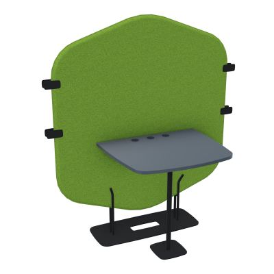 MARGOT CLOISON + TABLE - L122,7XH144,8XP75 CM BK ZP R6