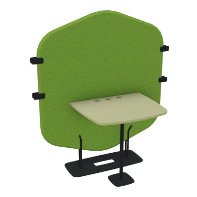 MARGOT CLOISON + TABLE - L122,7XH144,8XP75 CM BK ZP R7